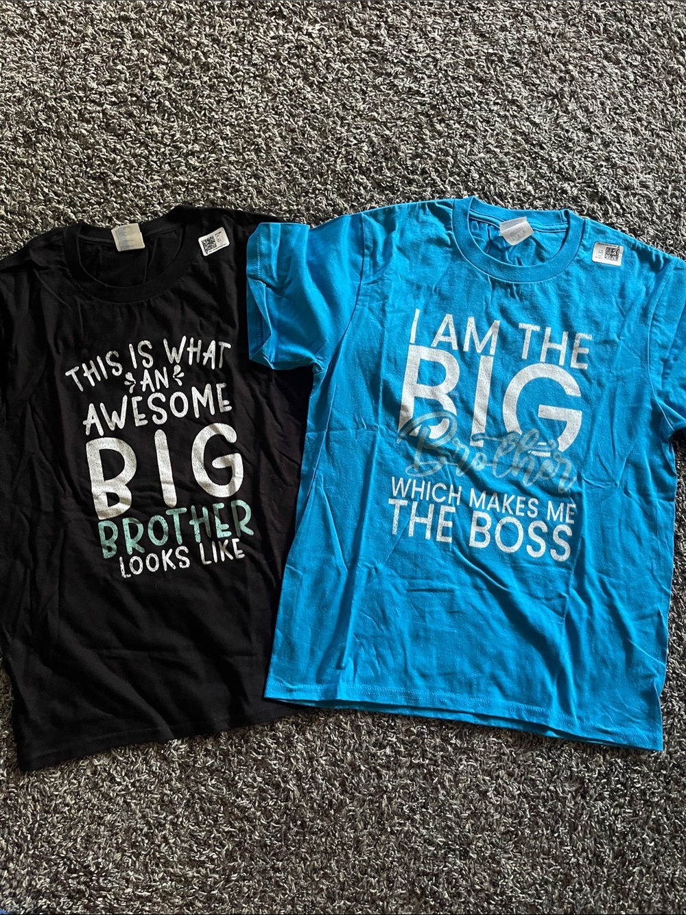 NWT Kids Big Brother Graphic Tee  Bundle - Black & Blue (L)
